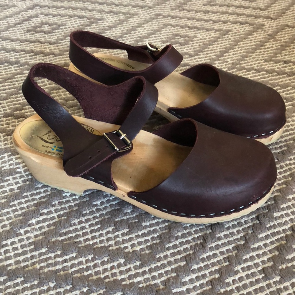Lotta Swedish Low Clog sz 39 8.5-9